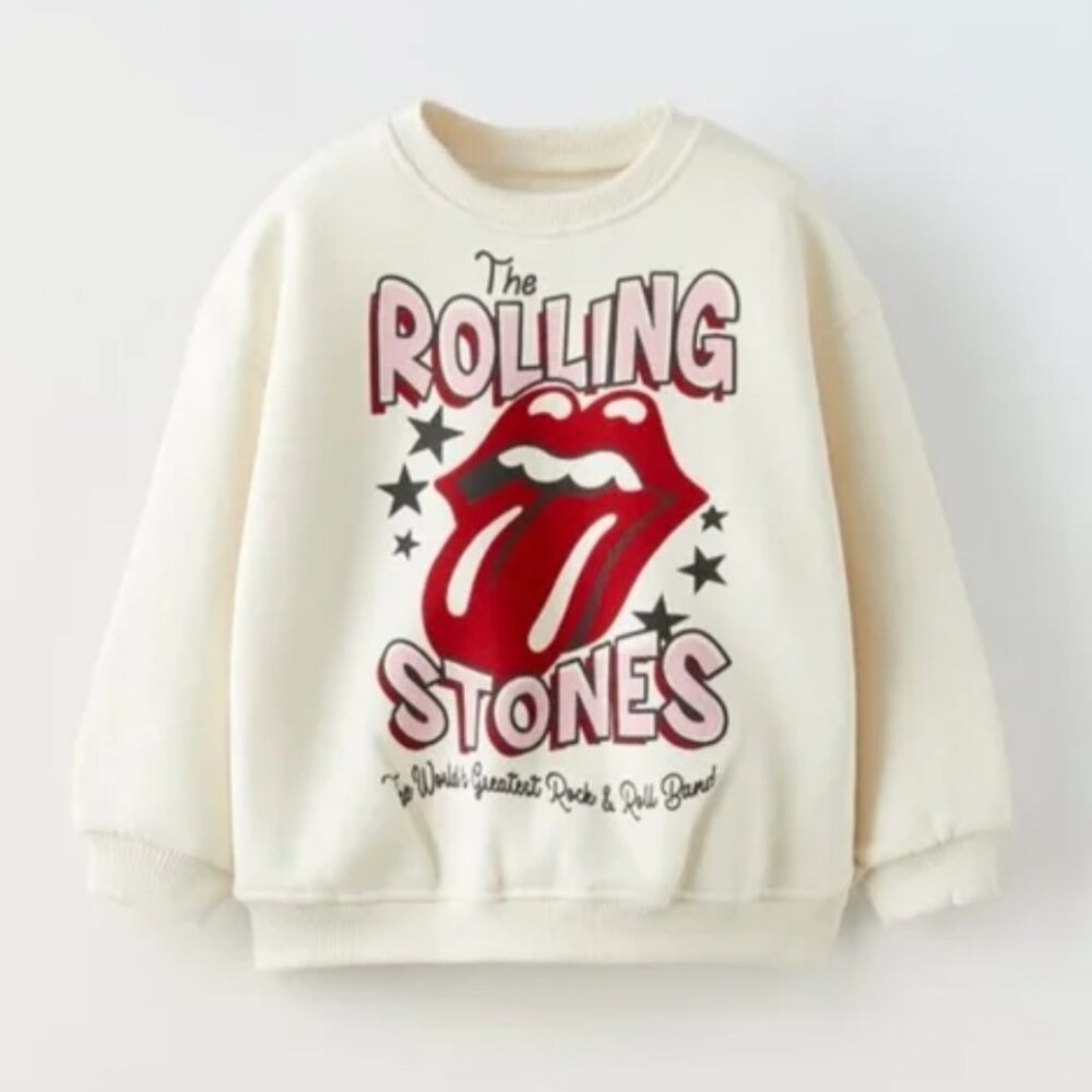 Zara Rolling Stones Graphic Sweatshirt